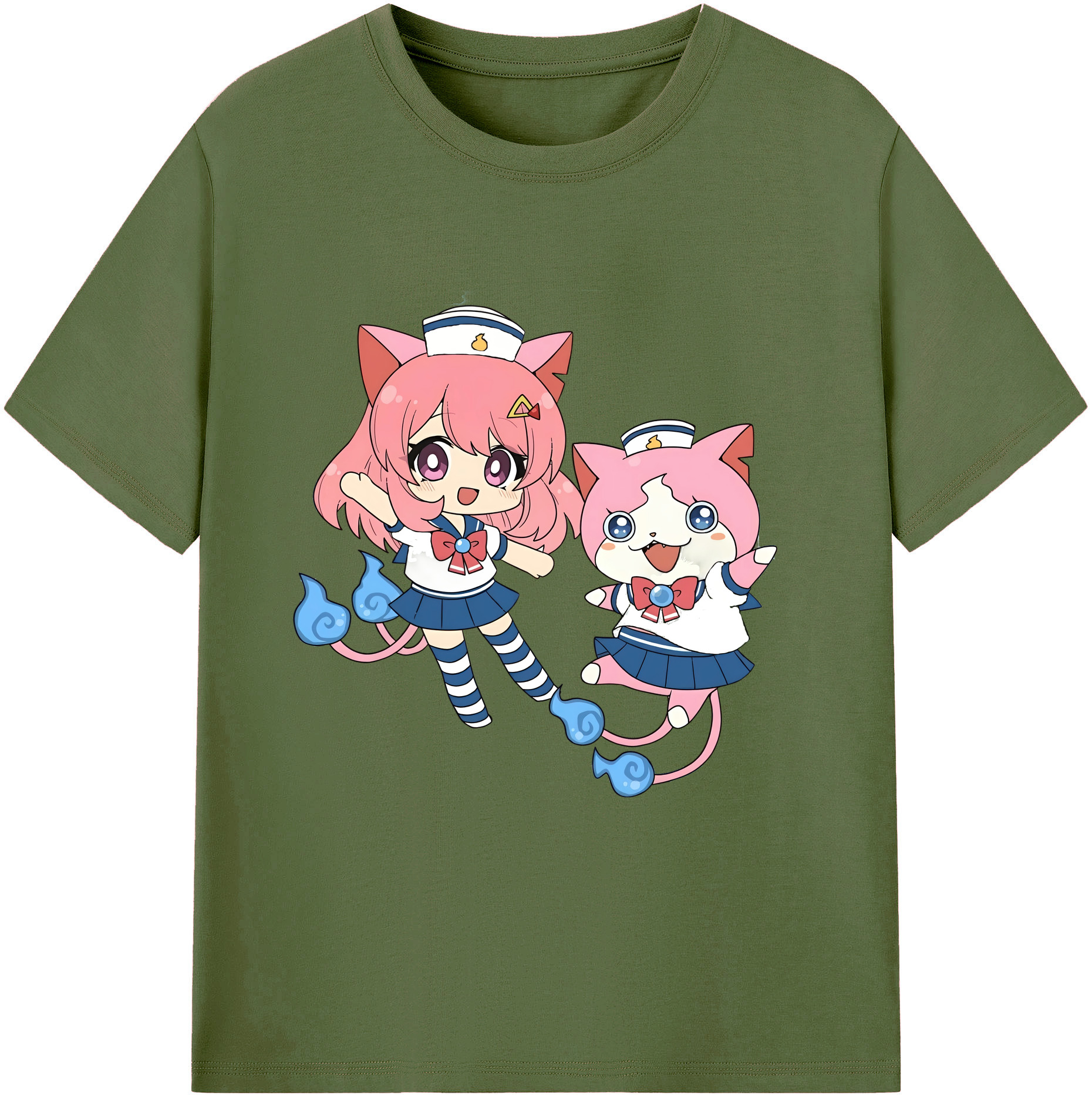 （画像用） 妖怪ウォッチ Yo-kai Watch 綿100％半袖Tシャツ（フロントプリント）